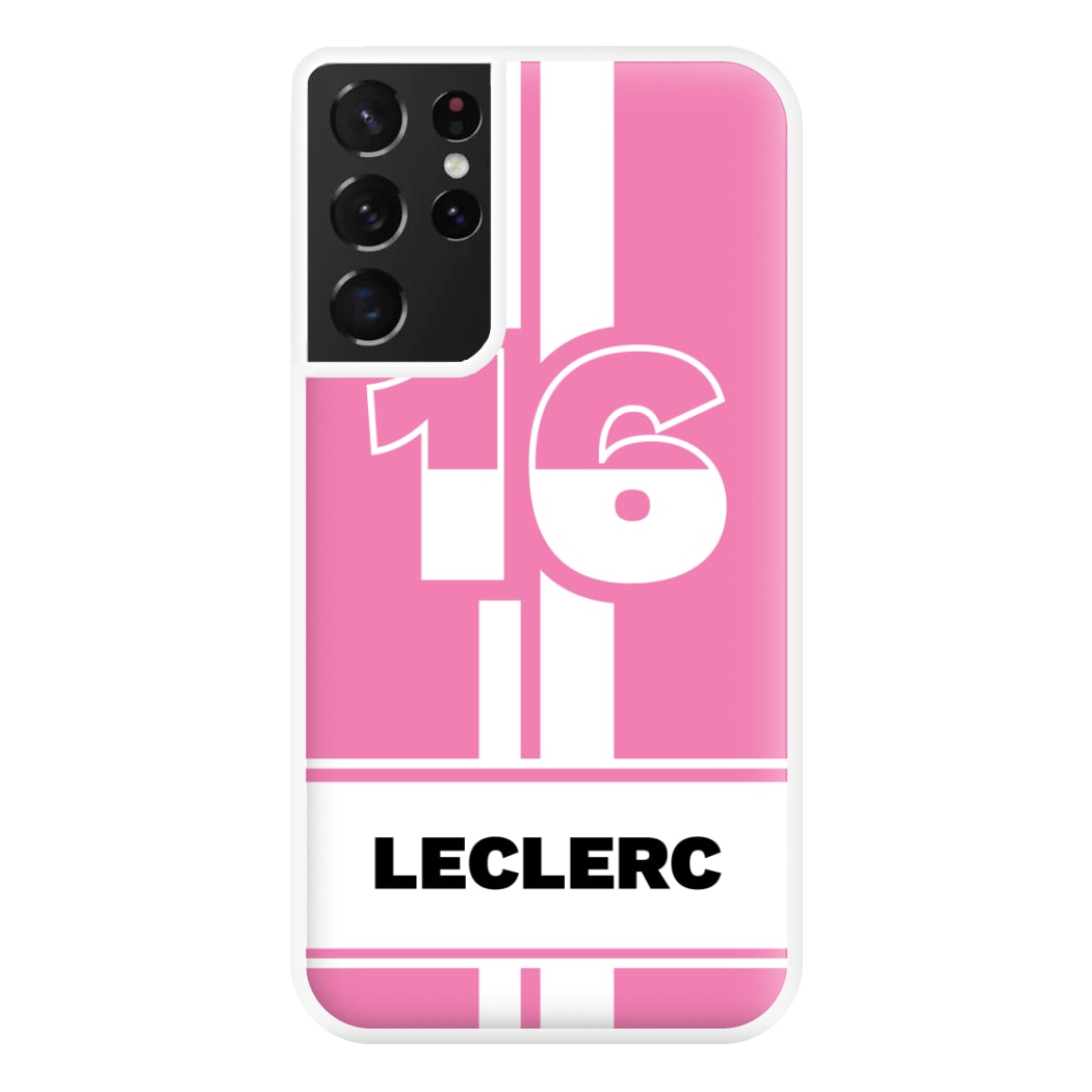 Pink Leclerc Phone Case for Galaxy S21 Ultra