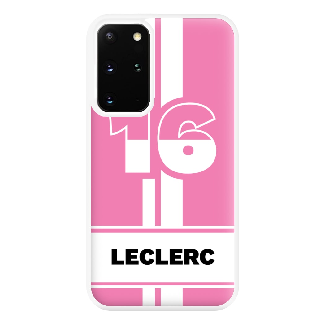 Pink Leclerc Phone Case for Galaxy S20 Plus