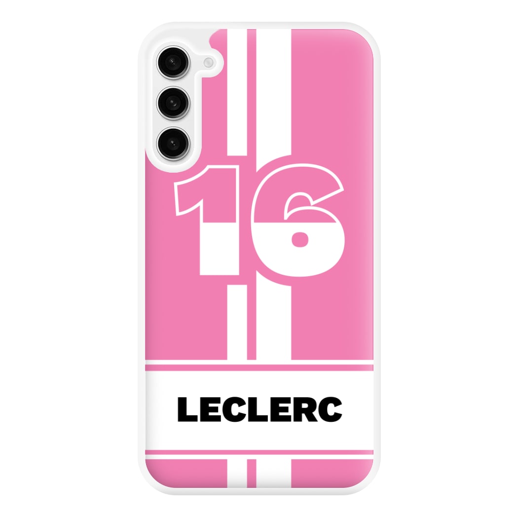 Pink Leclerc Phone Case for Galaxy S23FE