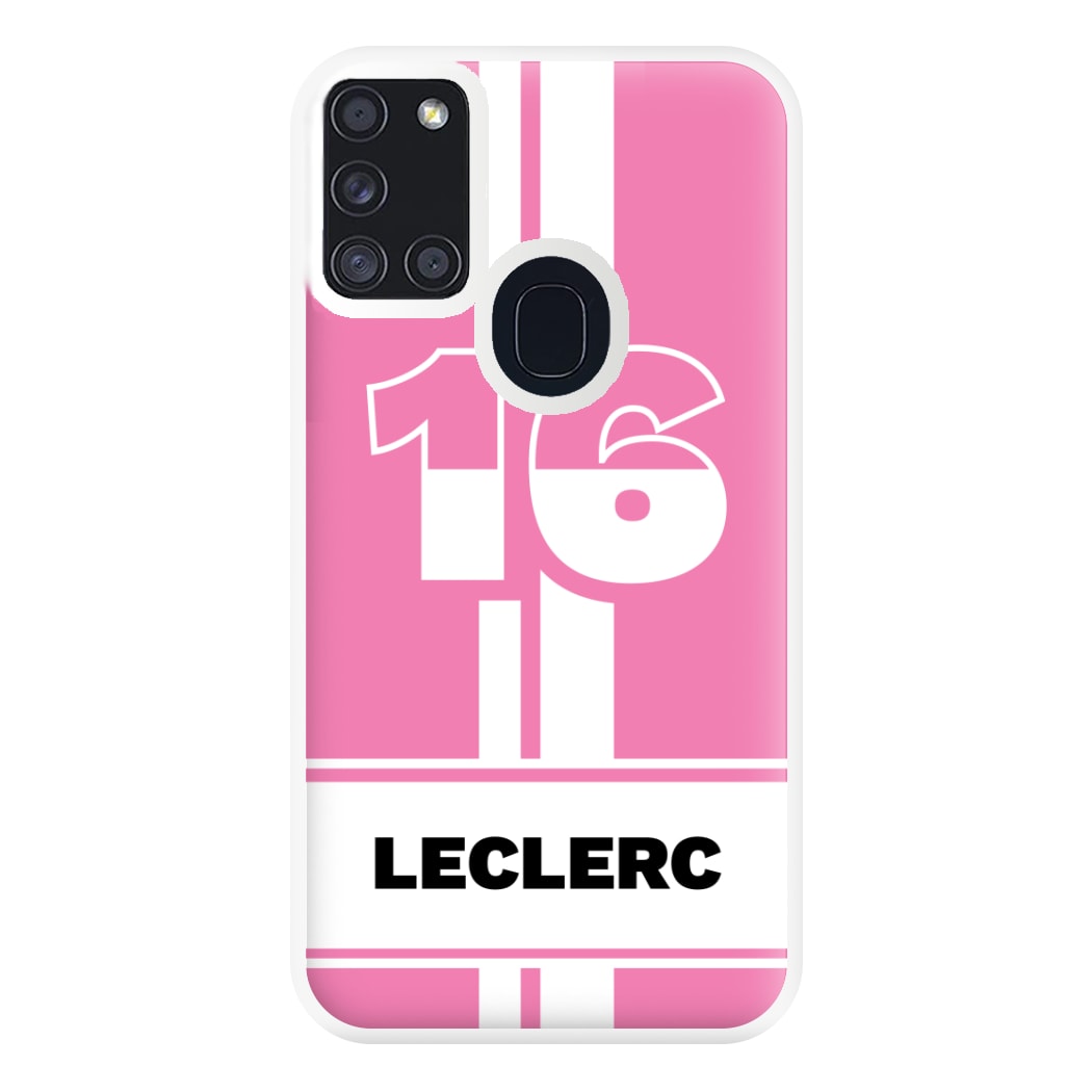 Pink Leclerc Phone Case for Galaxy A21s