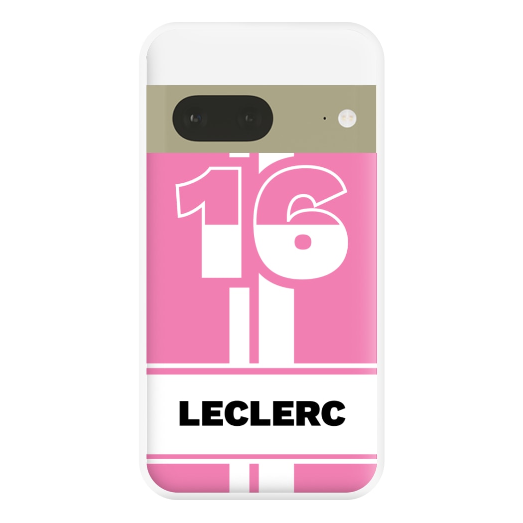 Pink Leclerc Phone Case for Google Pixel 7a