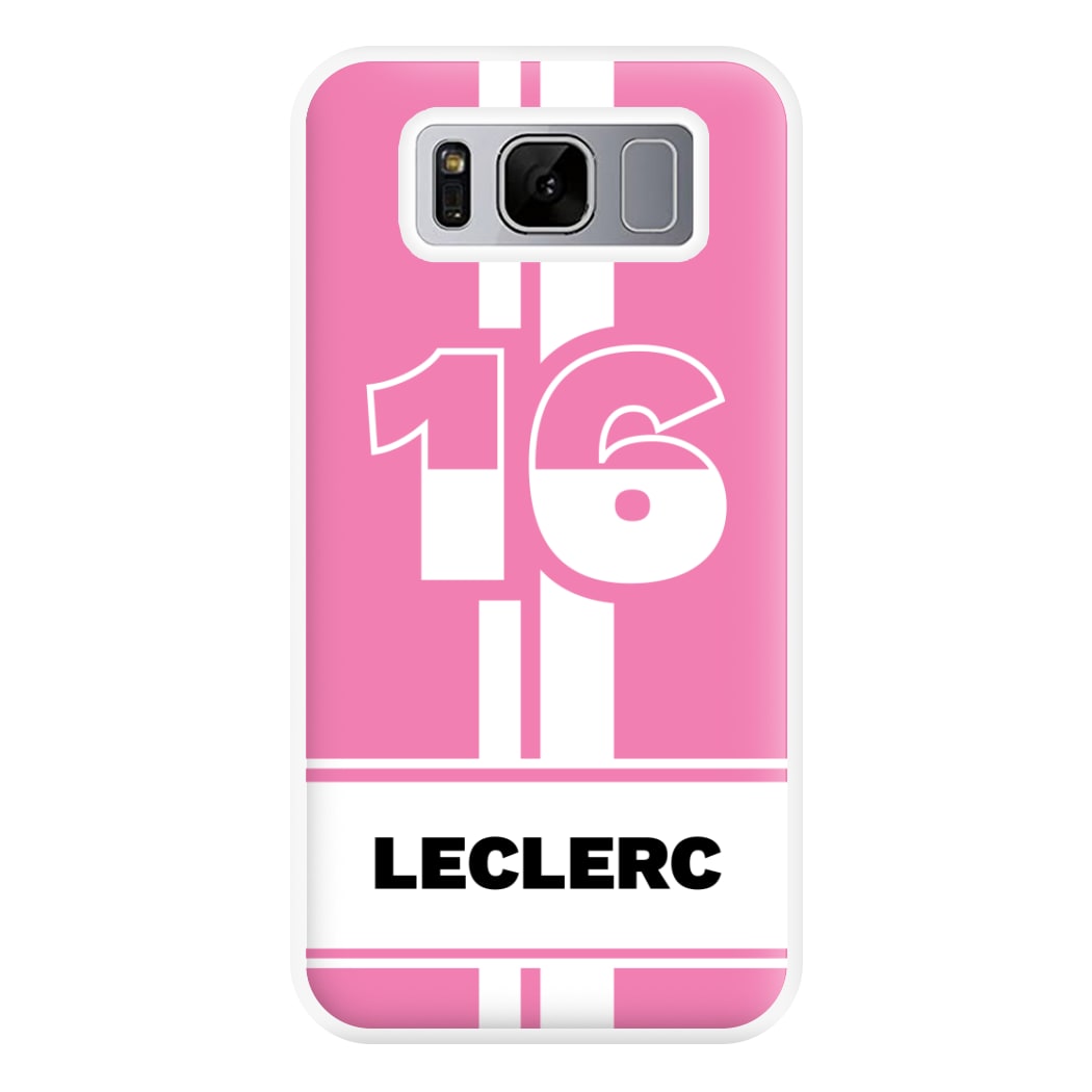 Pink Leclerc Phone Case for Galaxy S8 Plus