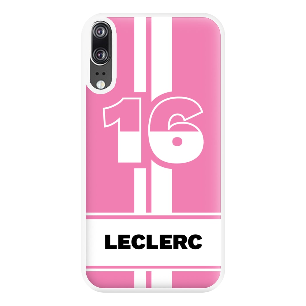 Pink Leclerc Phone Case for Huawei P20