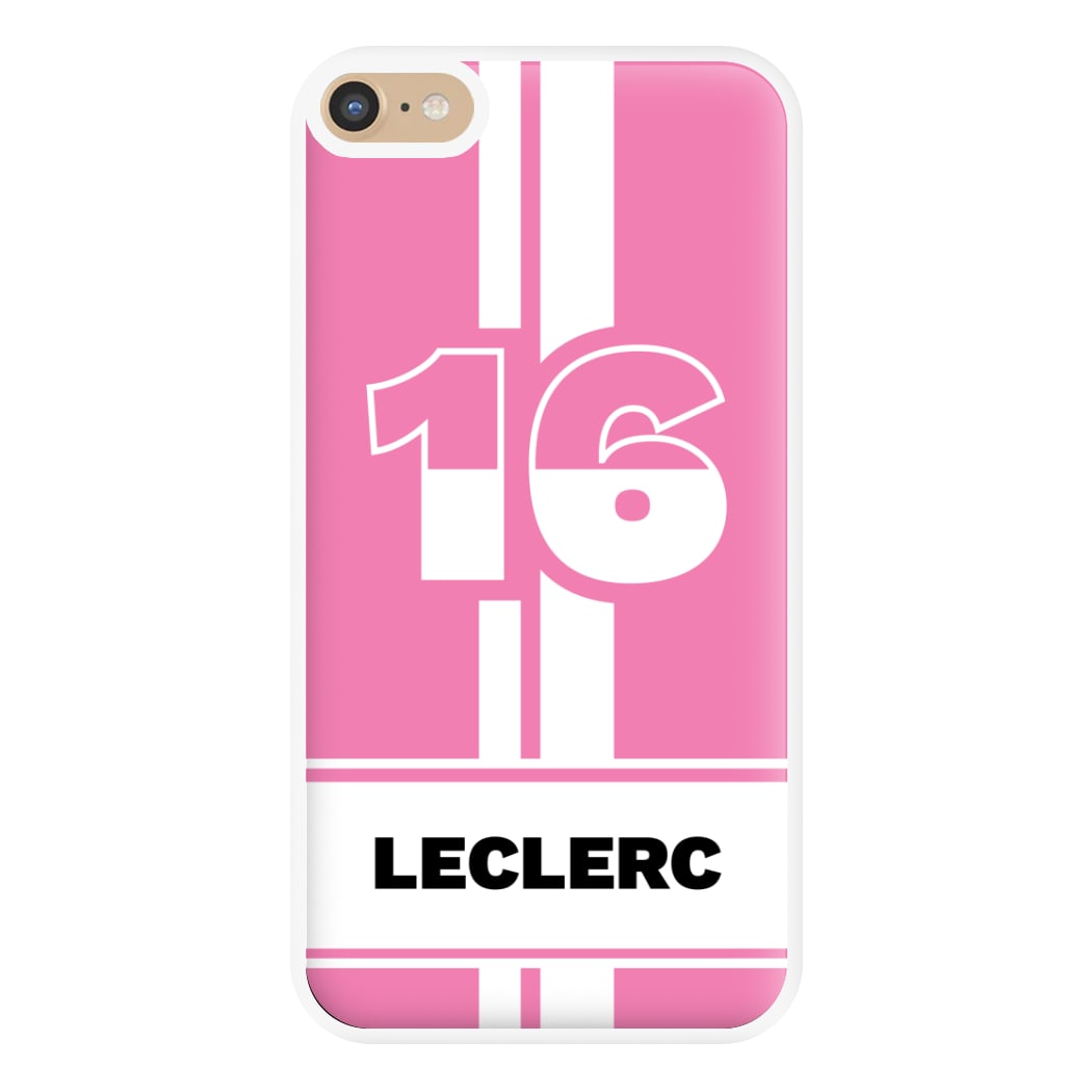 Pink Leclerc Phone Case for iPhone 6 Plus / 7 Plus / 8 Plus