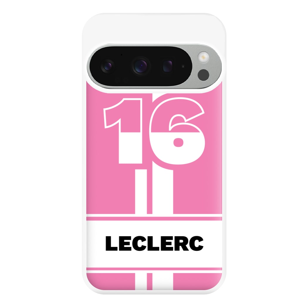 Pink Leclerc Phone Case for Google Pixel 9 Pro XL