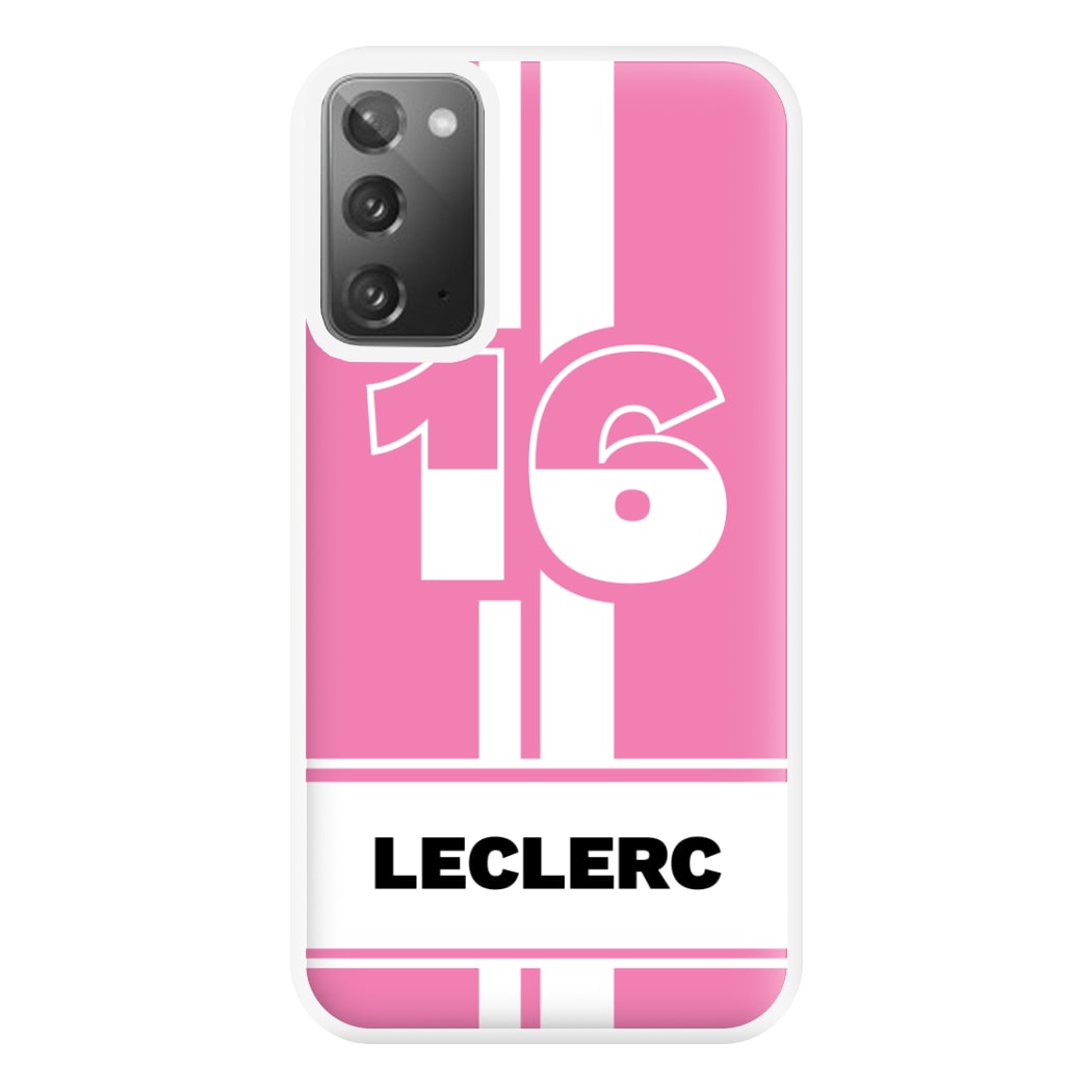 Pink Leclerc Phone Case for Galaxy Note 20 Ultra