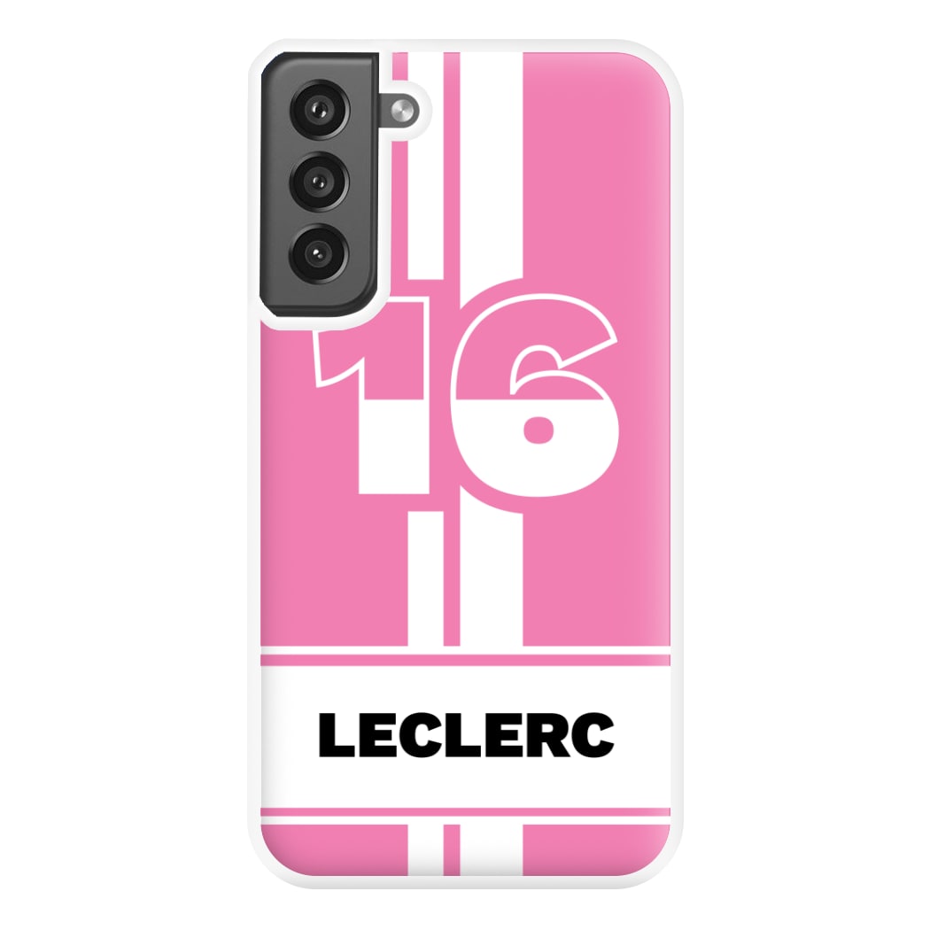 Pink Leclerc Phone Case for Galaxy S21FE