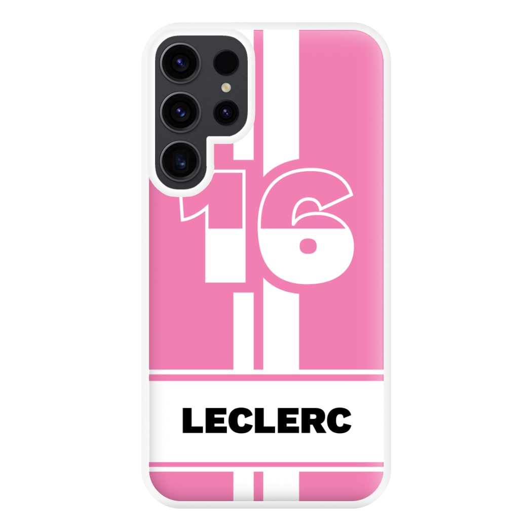 Pink Leclerc Phone Case for Galaxy S23 Ultra