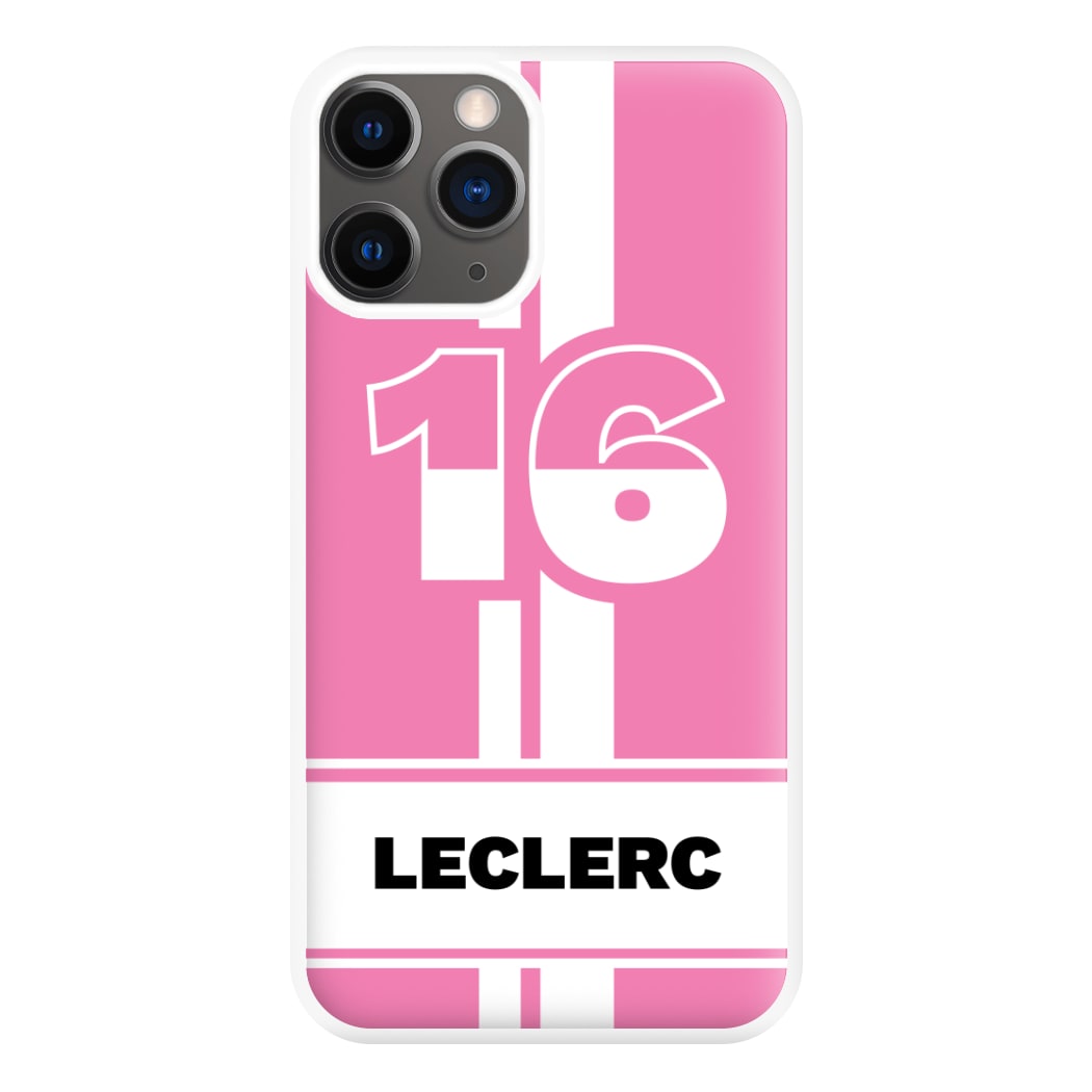 Pink Leclerc Phone Case for iPhone 12 Pro Max