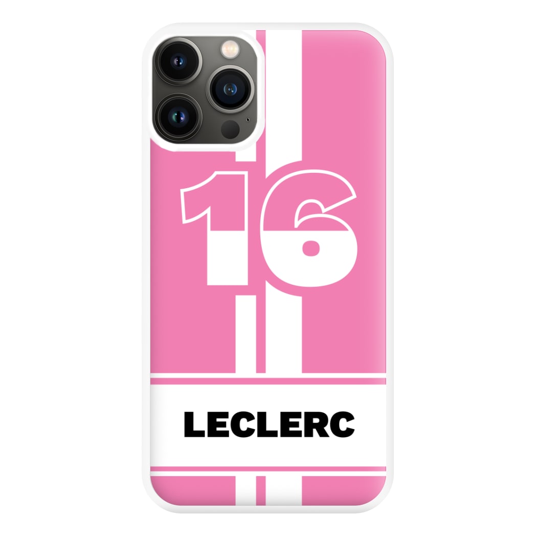 Pink Leclerc Phone Case for iPhone 11 Pro Max