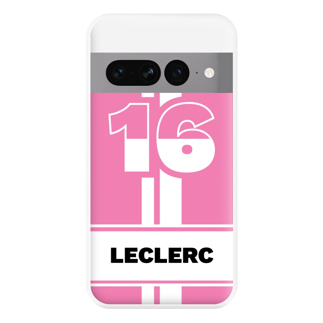 Pink Leclerc Phone Case for Google Pixel 7 Pro