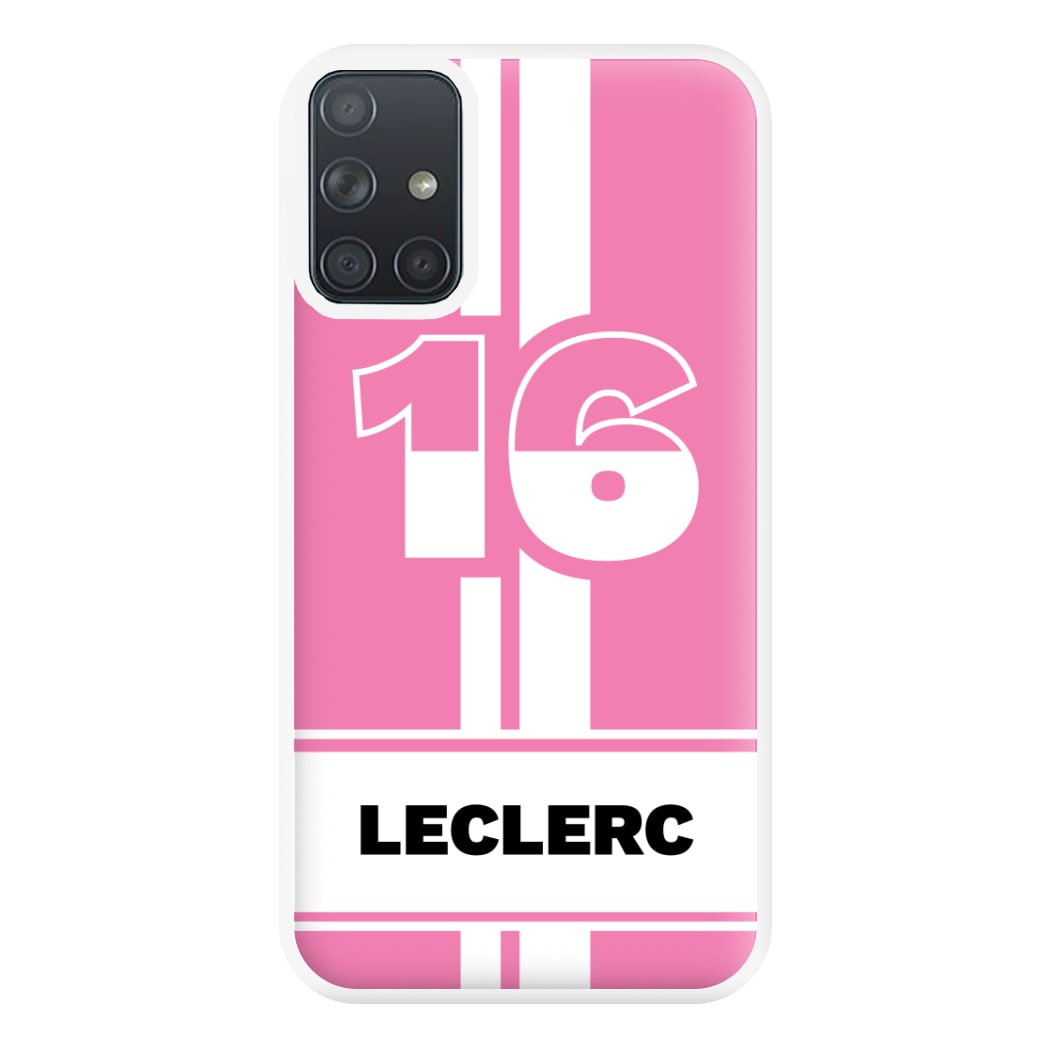 Pink Leclerc Phone Case for Galaxy A71