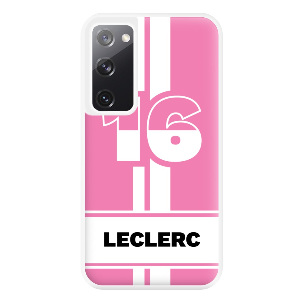 Pink Leclerc Phone Case for Galaxy S20FE