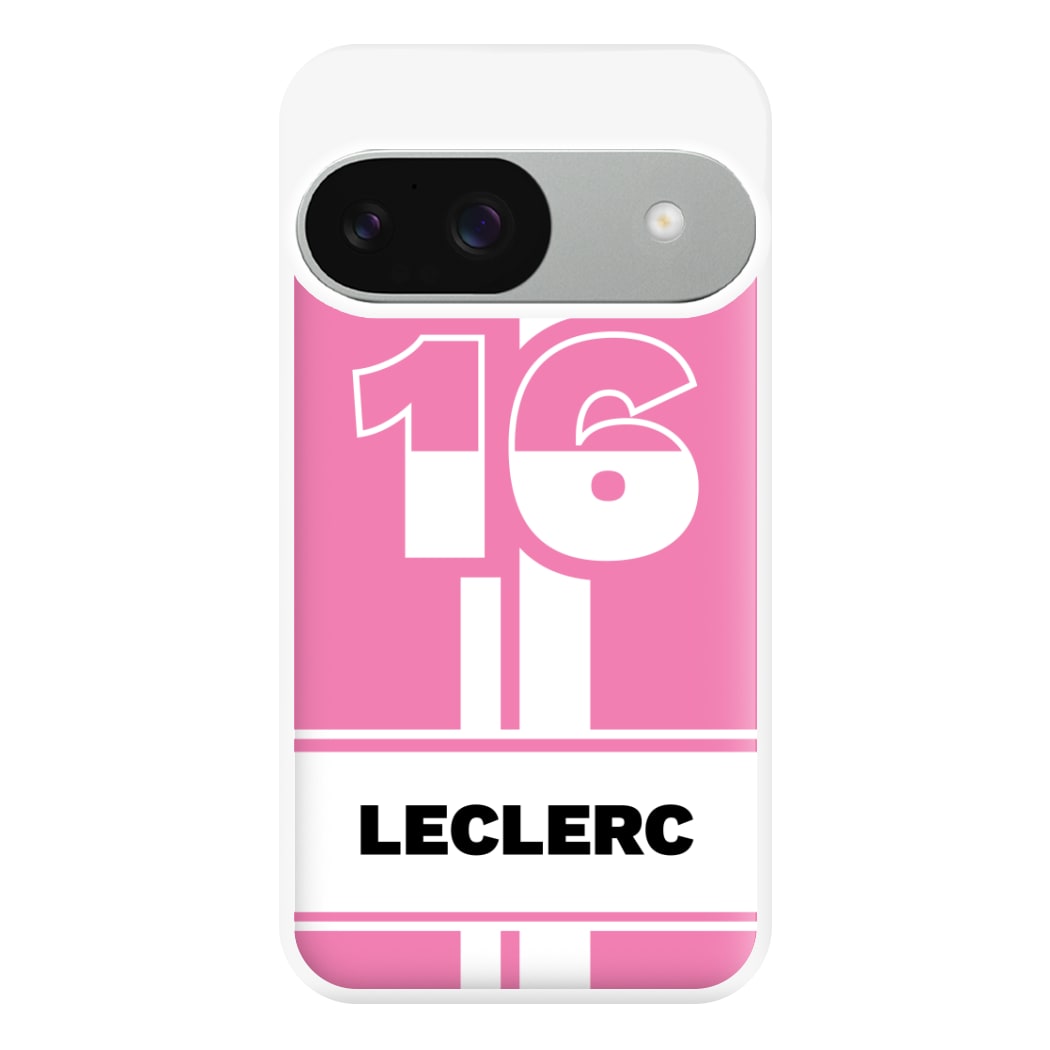 Pink Leclerc Phone Case for Google Pixel 9 / 9 Pro