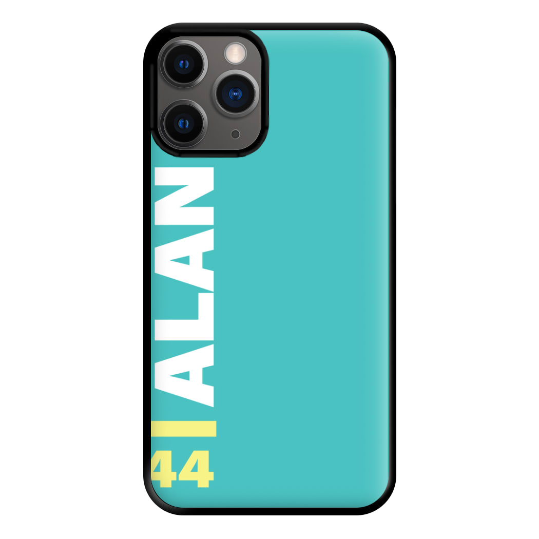 Personalised F1 Driver Blue Phone Case for iPhone 12 Pro Max