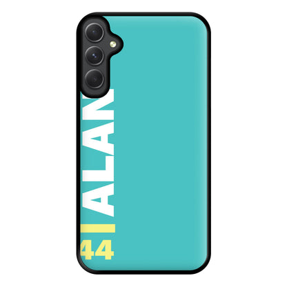 Personalised F1 Driver Blue Phone Case for Galaxy A54