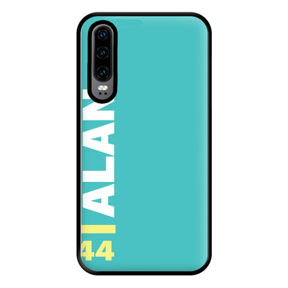 Personalised F1 Driver Blue Phone Case for Huawei P30