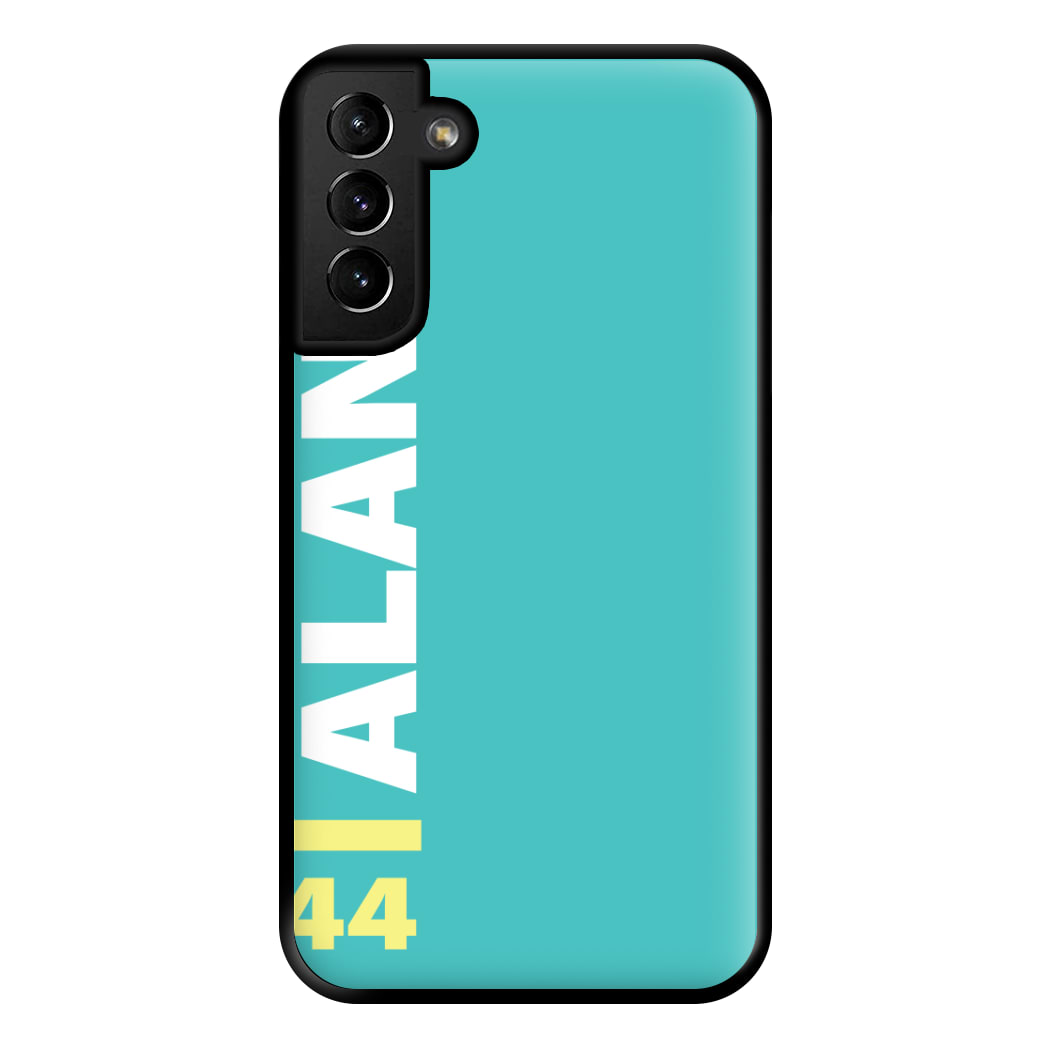 Personalised F1 Driver Blue Phone Case for Galaxy S21 Plus