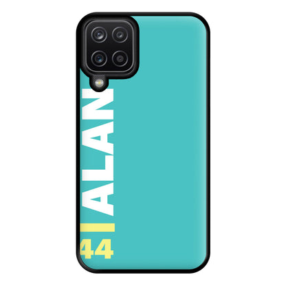 Personalised F1 Driver Blue Phone Case for Galaxy A12