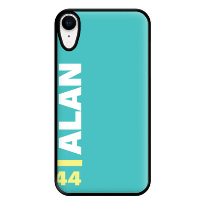 Personalised F1 Driver Blue Phone Case for iPhone XR