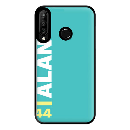 Personalised F1 Driver Blue Phone Case for Huawei P30 Lite