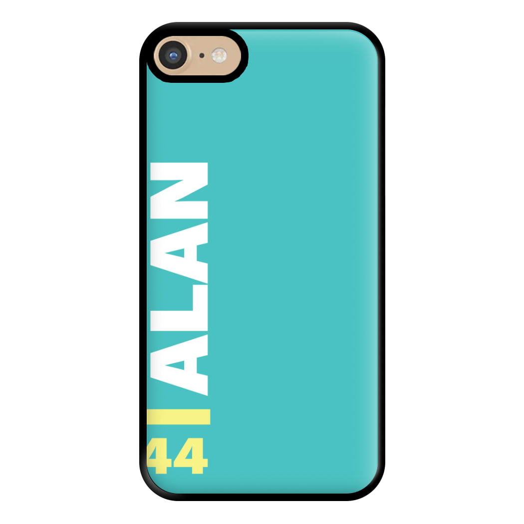 Personalised F1 Driver Blue Phone Case for iPhone 6 / 7 / 8 / SE