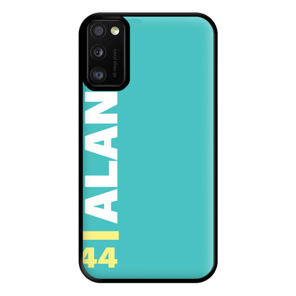 Personalised F1 Driver Blue Phone Case for Galaxy A41