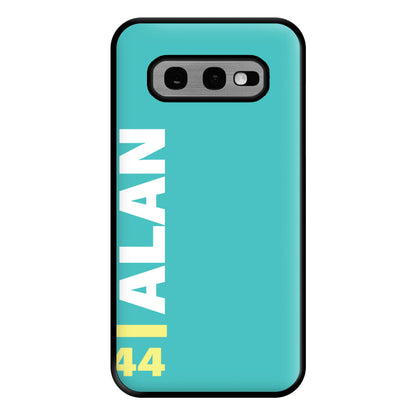 Personalised F1 Driver Blue Phone Case for Galaxy S10e