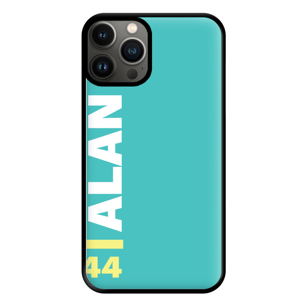 Personalised F1 Driver Blue Phone Case for iPhone 13 Pro Max