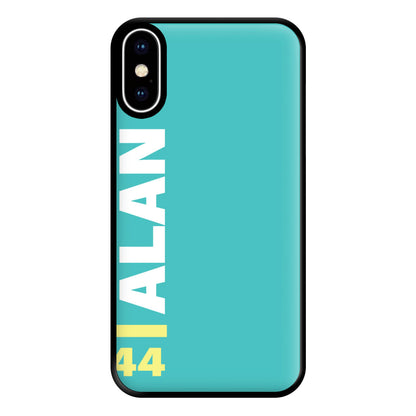 Personalised F1 Driver Blue Phone Case for iPhone XS Max