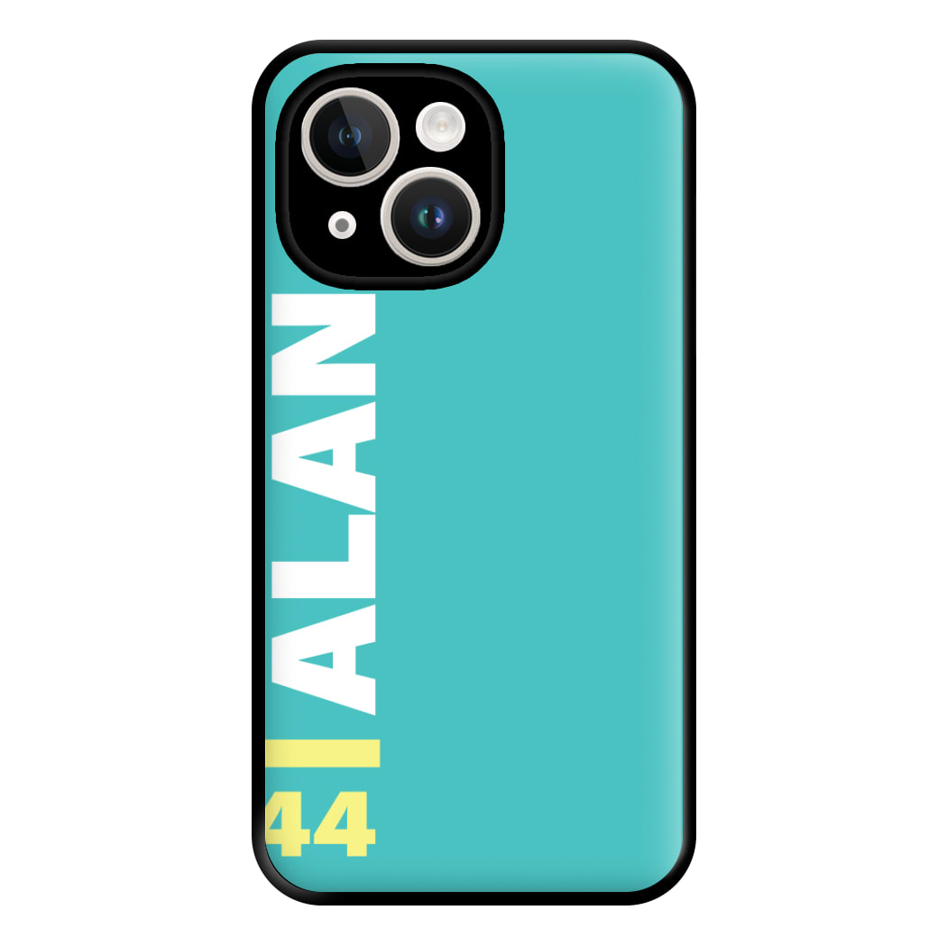 Personalised F1 Driver Blue Phone Case for iPhone 14 Plus