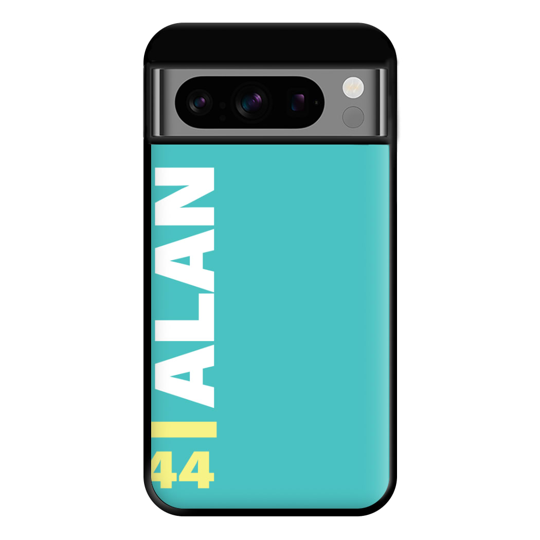 Personalised F1 Driver Blue Phone Case for Google Pixel 8 Pro