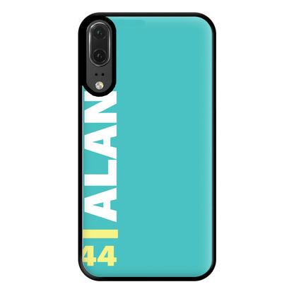 Personalised F1 Driver Blue Phone Case for Huawei P20