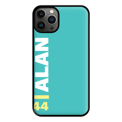 Personalised F1 Driver Blue Phone Case for iPhone 13