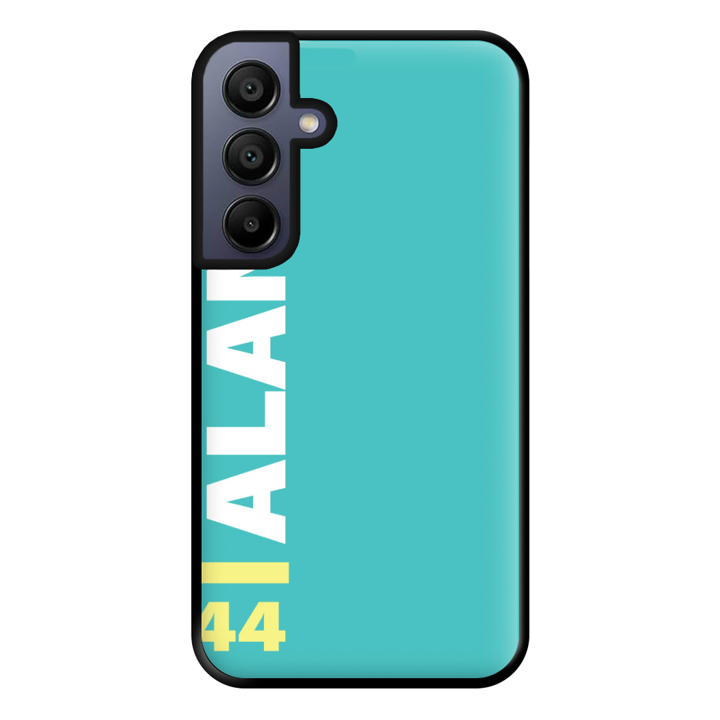 Personalised F1 Driver Blue Phone Case for Galaxy A15