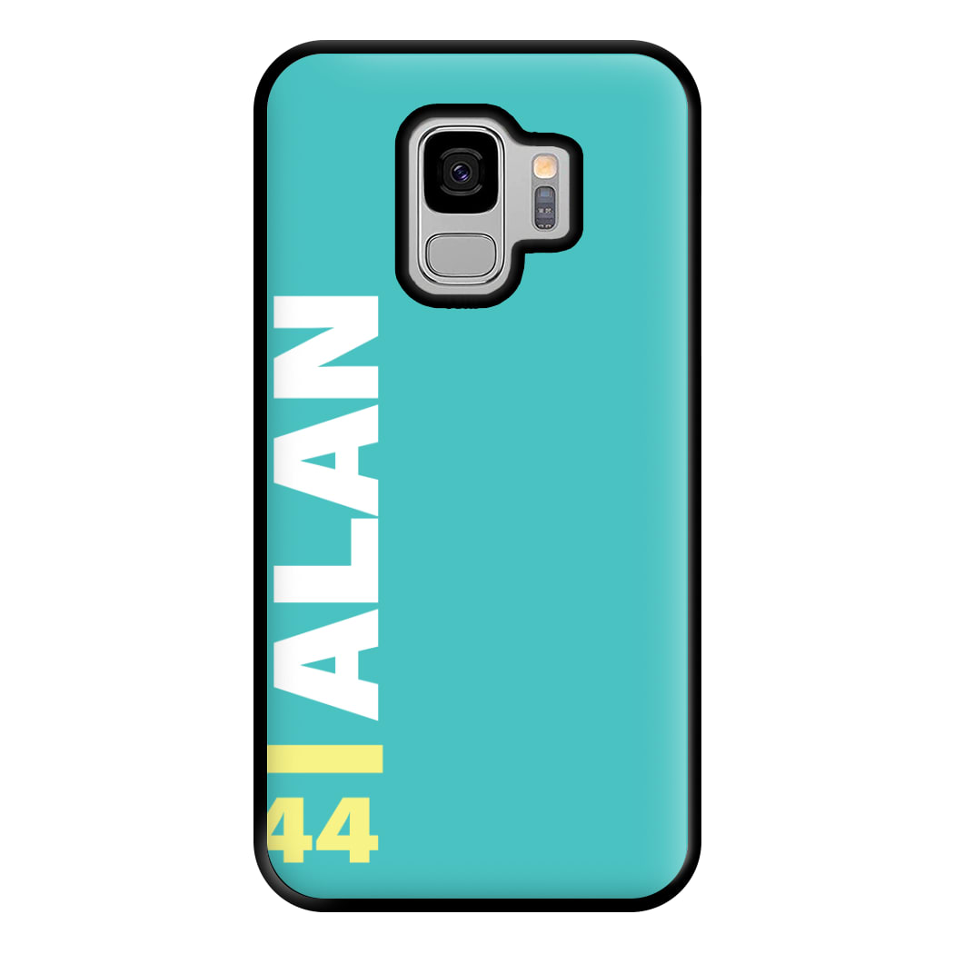 Personalised F1 Driver Blue Phone Case for Galaxy S9 Plus