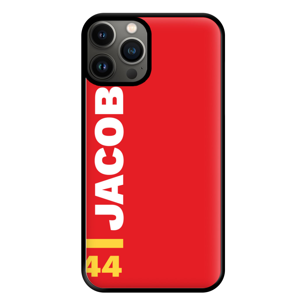 Personalised F1 Driver Red Phone Case for iPhone 11 Pro Max