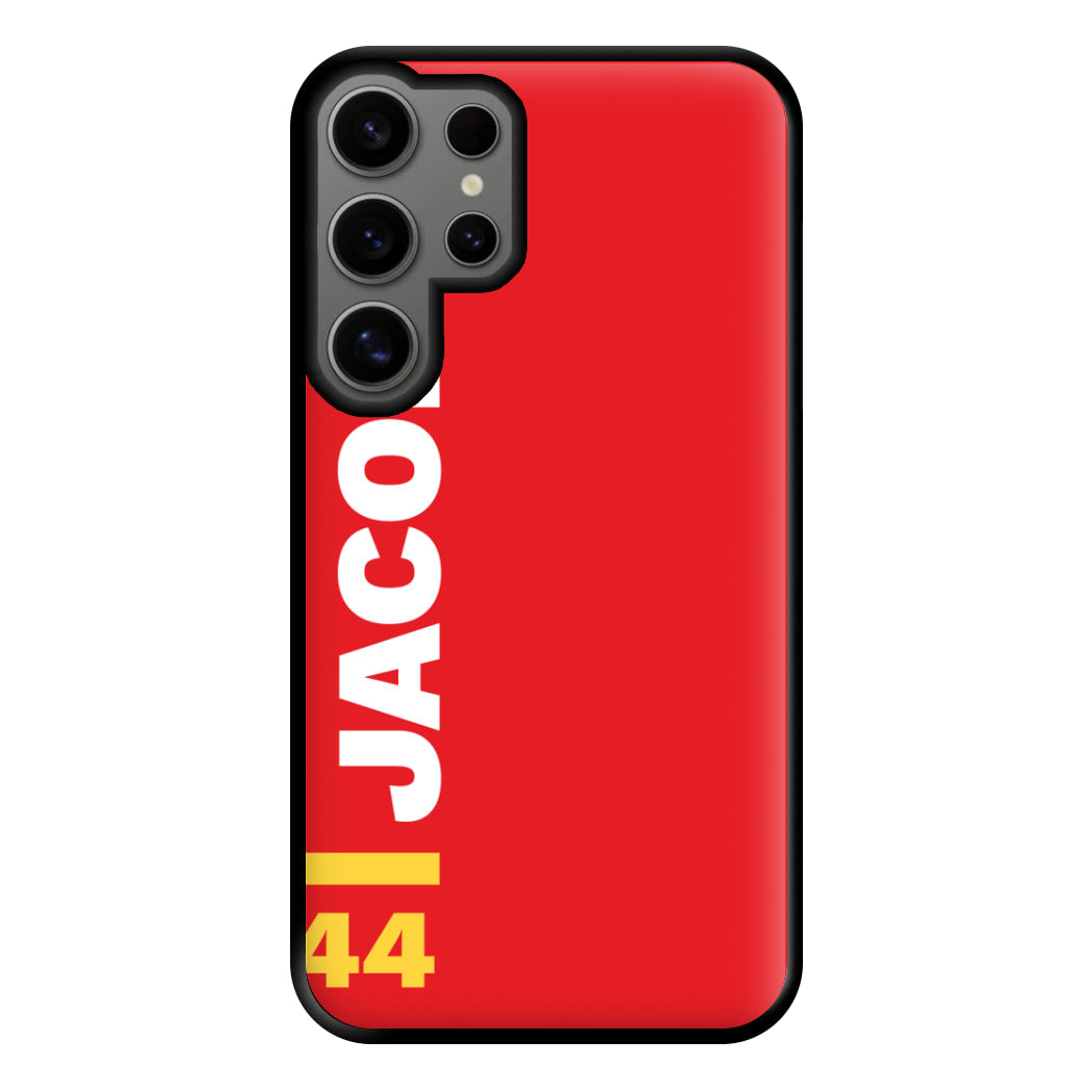 Personalised F1 Driver Red Phone Case for Galaxy S24 Ultra