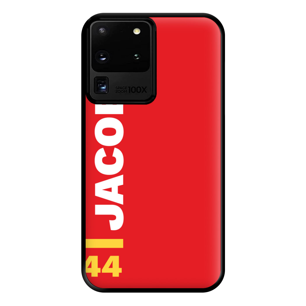 Personalised F1 Driver Red Phone Case for Galaxy S20 Ultra