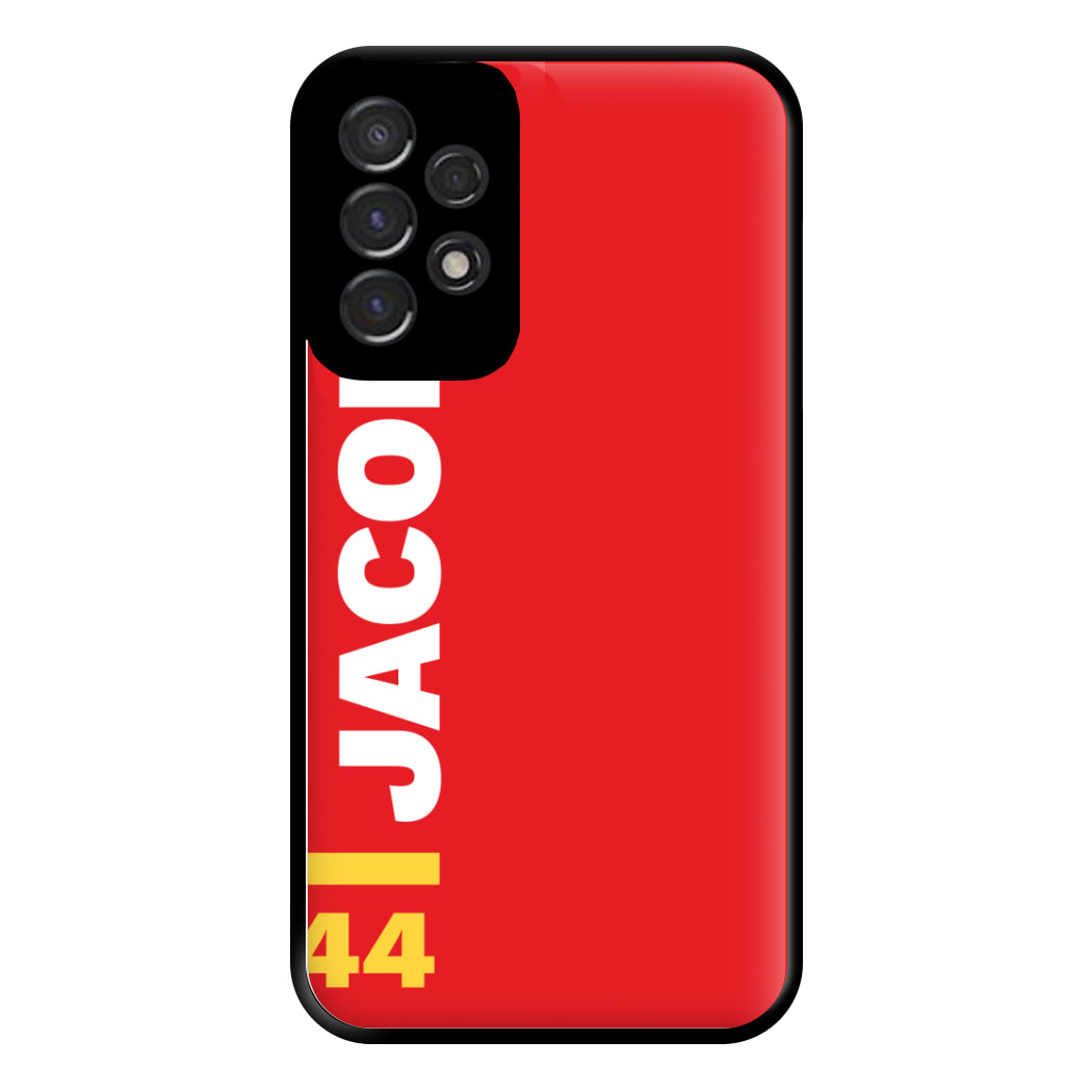 Personalised F1 Driver Red Phone Case for Galaxy A53