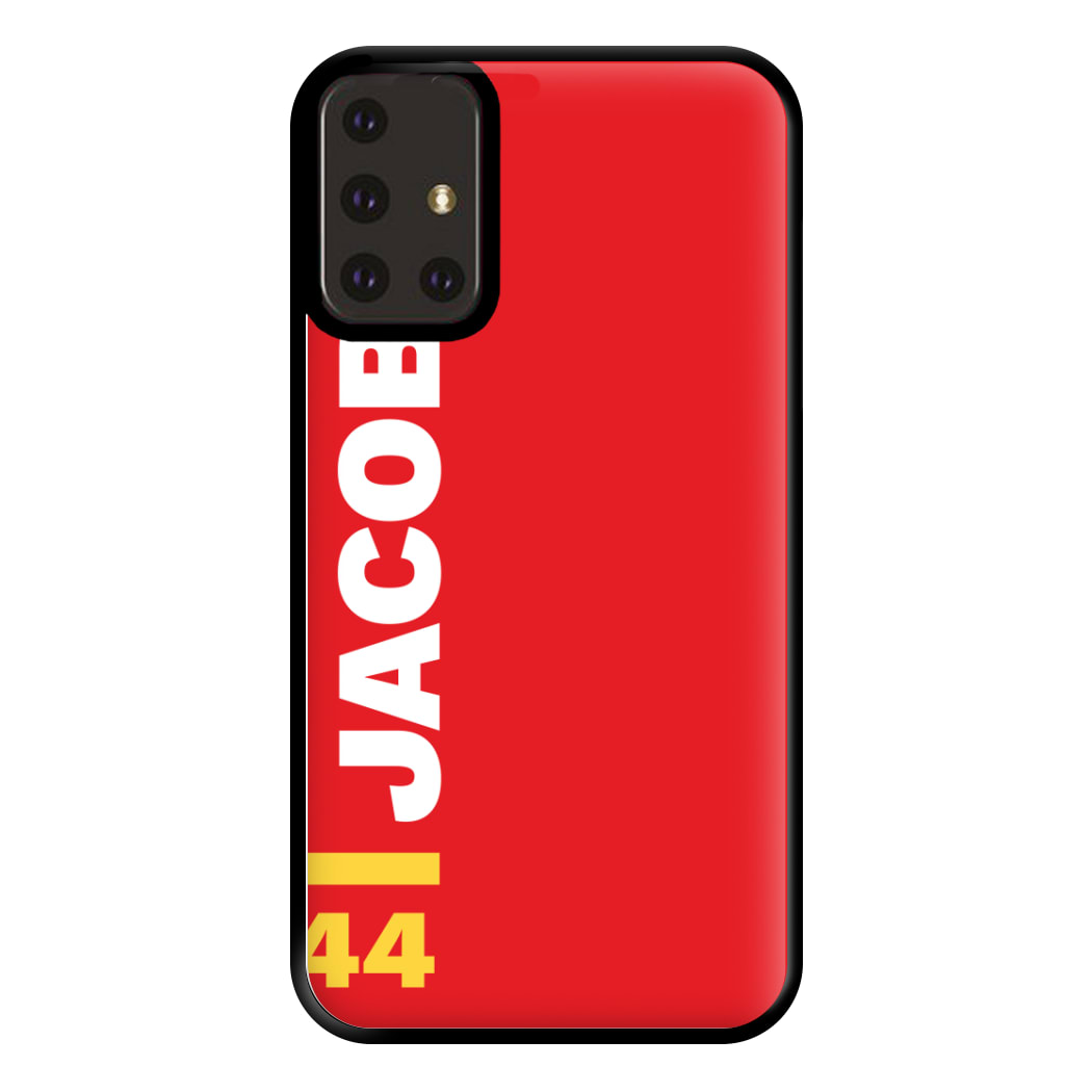 Personalised F1 Driver Red Phone Case for Galaxy A71