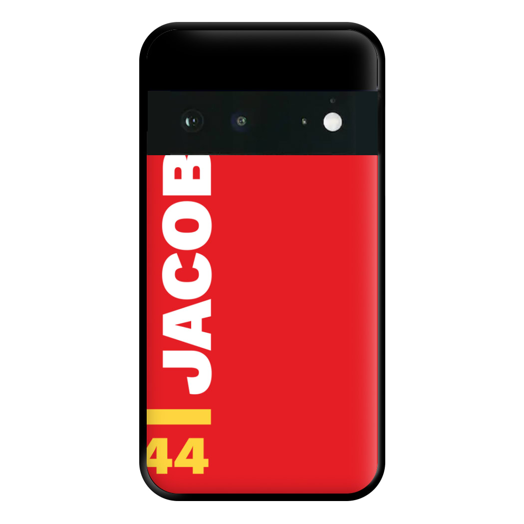 Personalised F1 Driver Red Phone Case for Google Pixel 6a