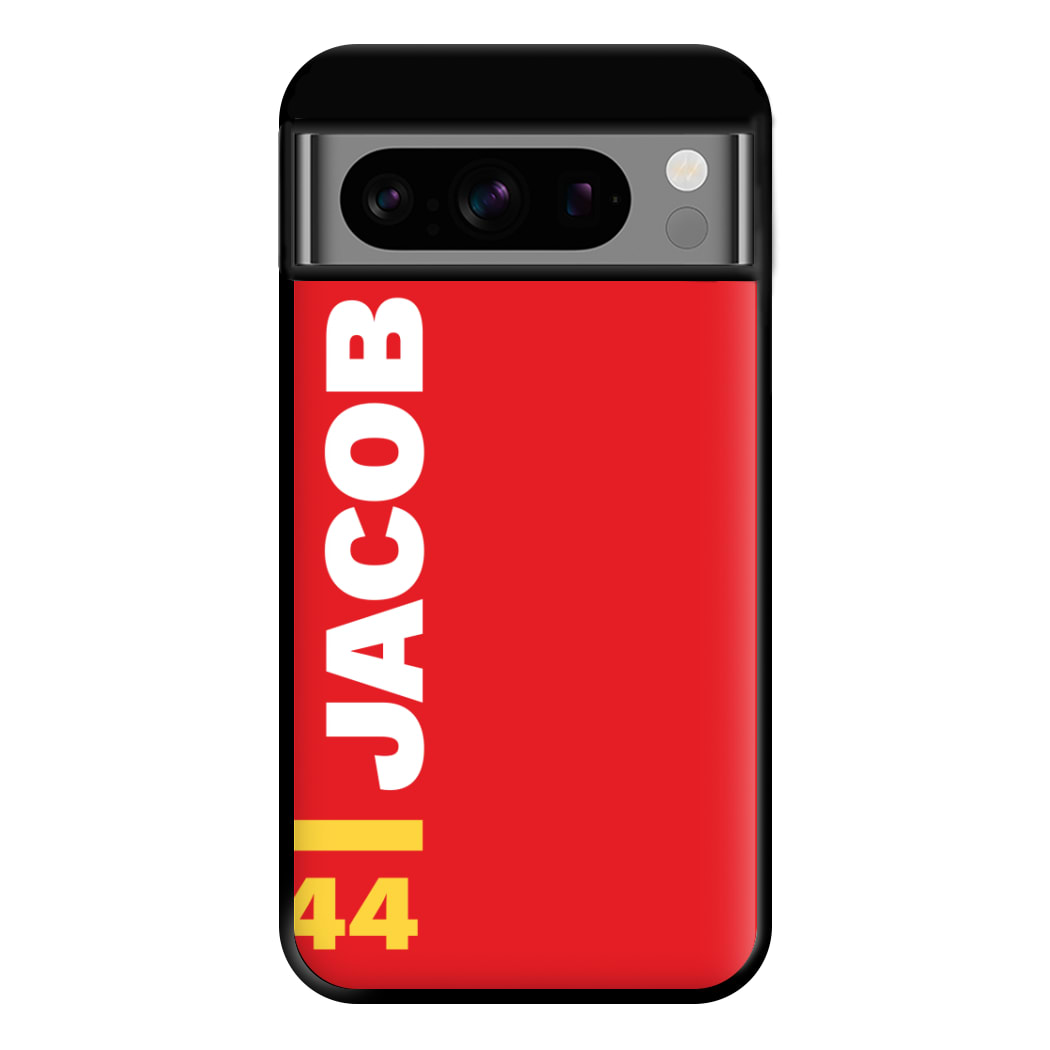 Personalised F1 Driver Red Phone Case for Google Pixel 8 Pro