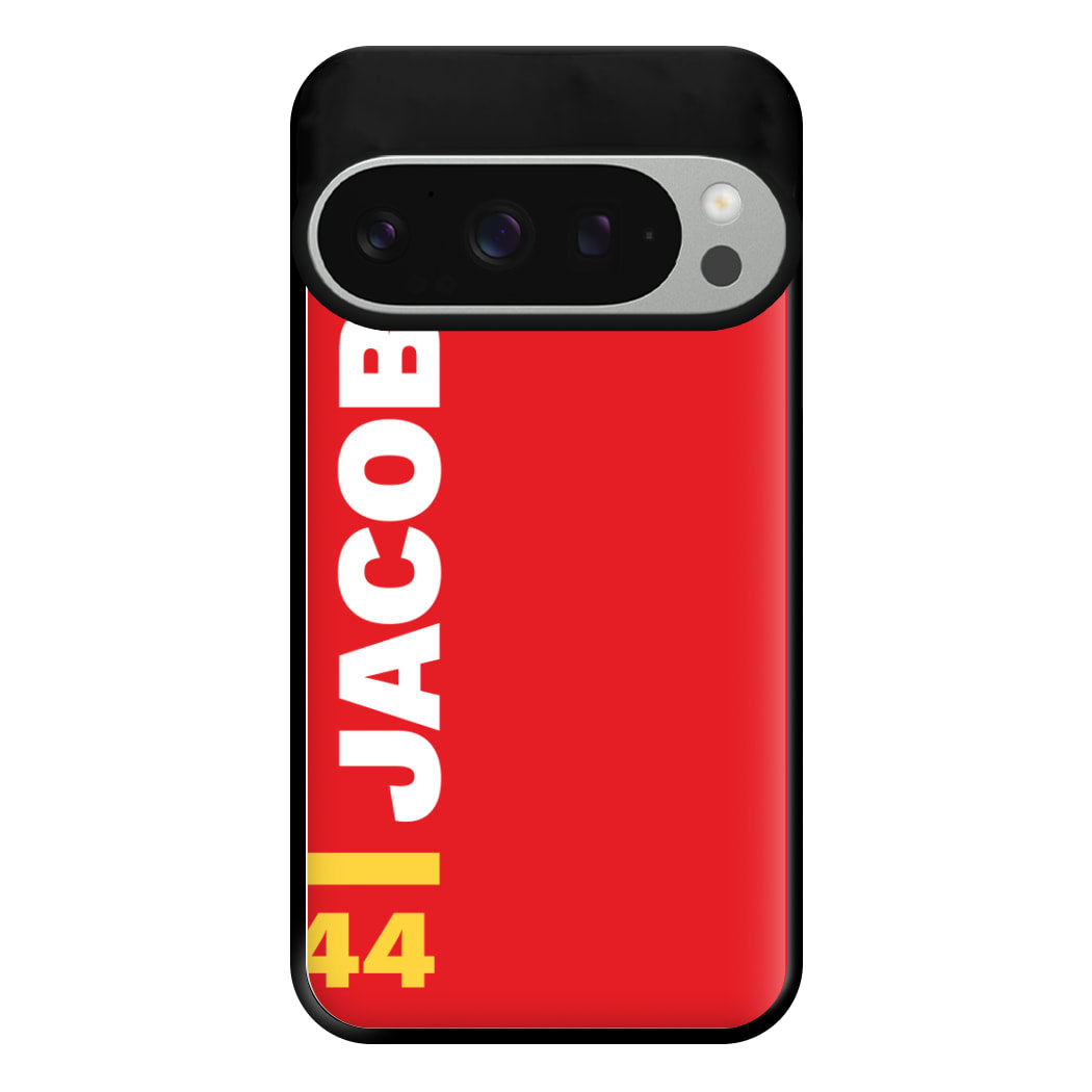 Personalised F1 Driver Red Phone Case for Google Pixel 9 Pro XL