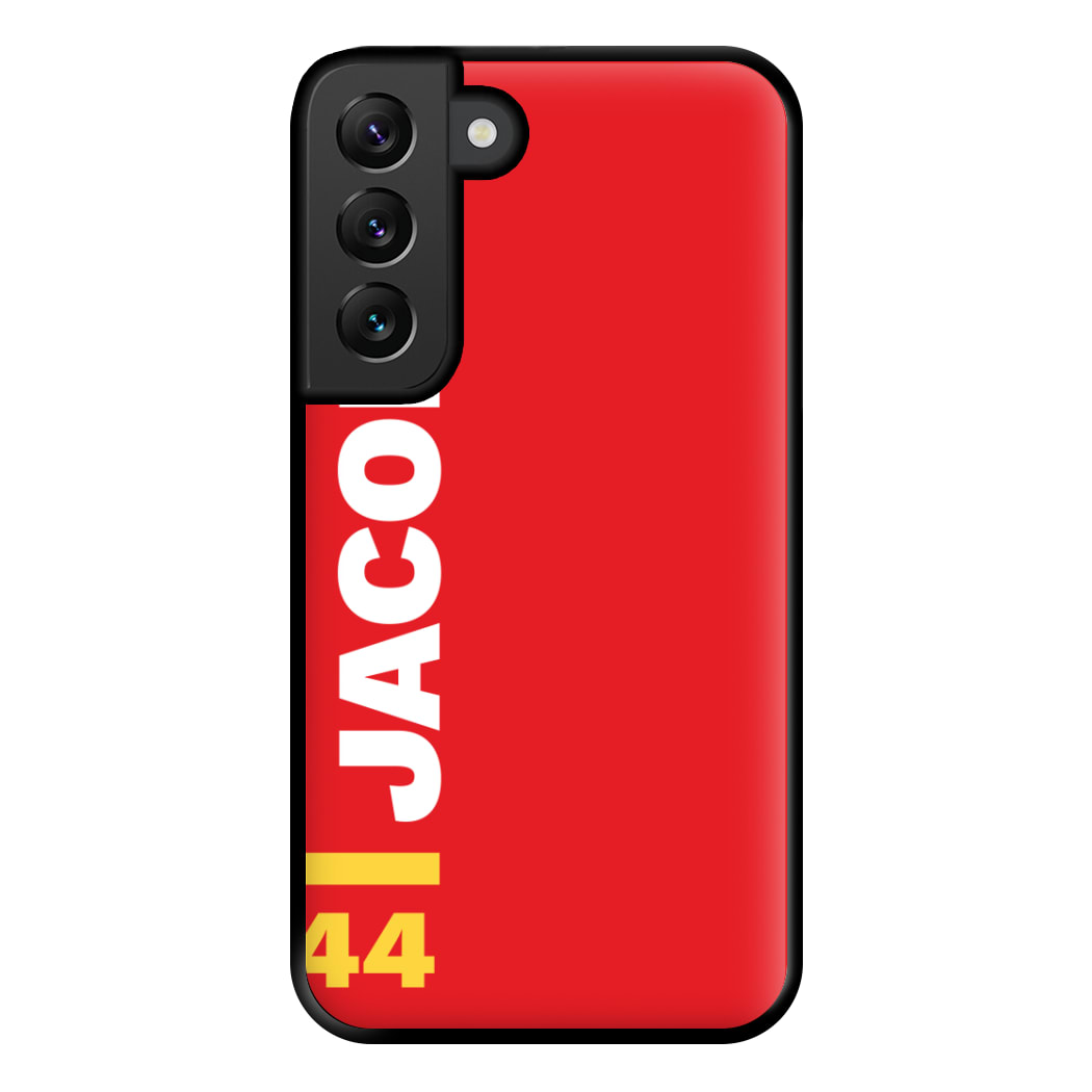 Personalised F1 Driver Red Phone Case for Galaxy S22 Plus