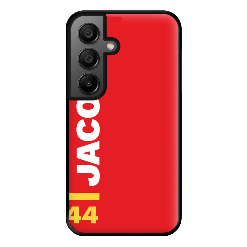 Personalised F1 Driver Red Phone Case for Google Pixel 8