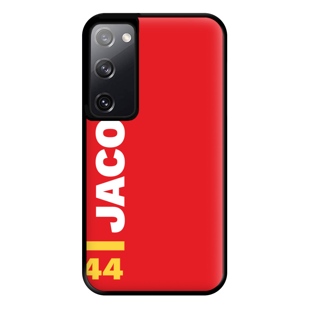 Personalised F1 Driver Red Phone Case for Galaxy S20