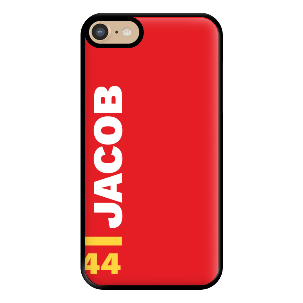 Personalised F1 Driver Red Phone Case for iPhone 6 / 7 / 8 / SE