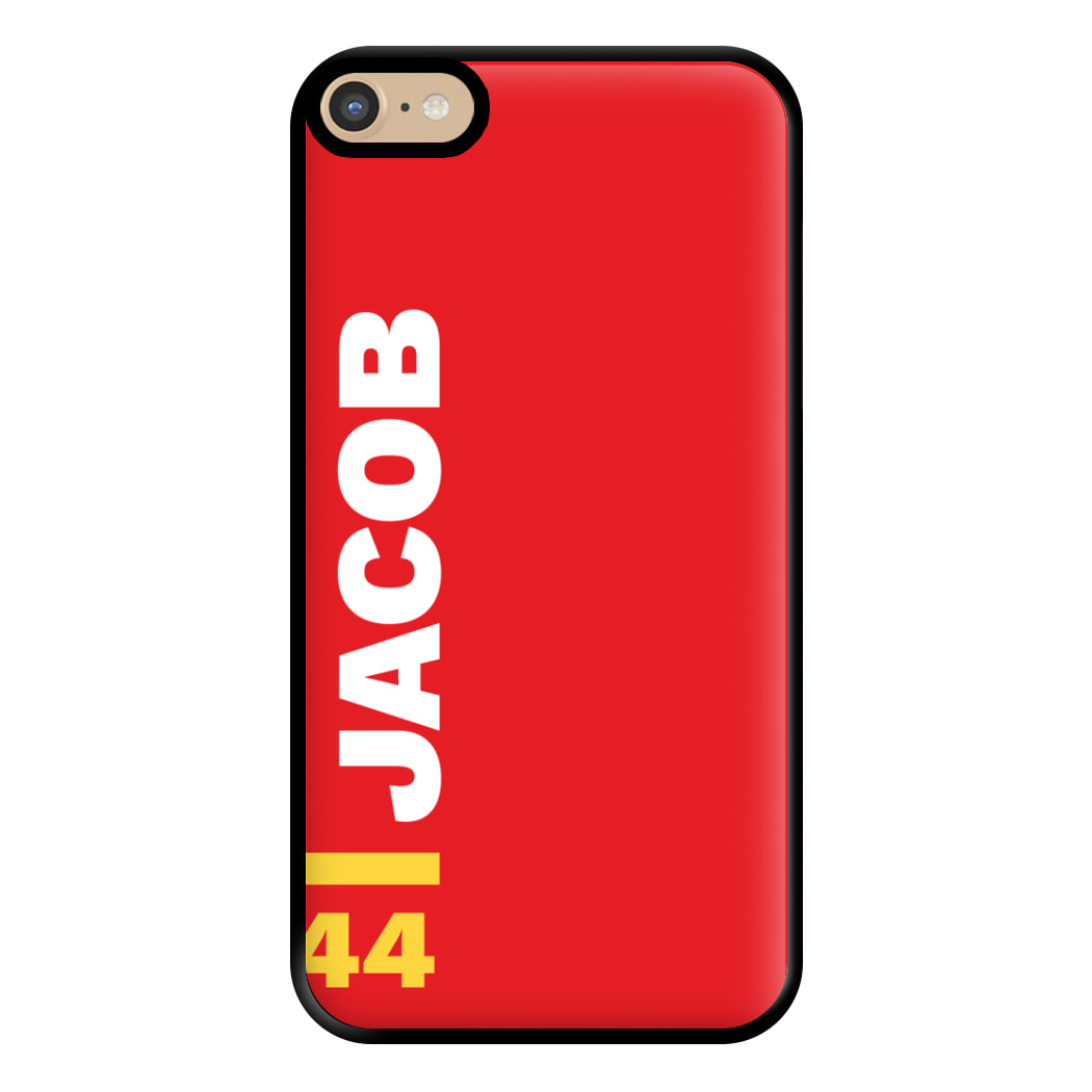 Personalised F1 Driver Red Phone Case for iPhone 6 Plus / 7 Plus / 8 Plus