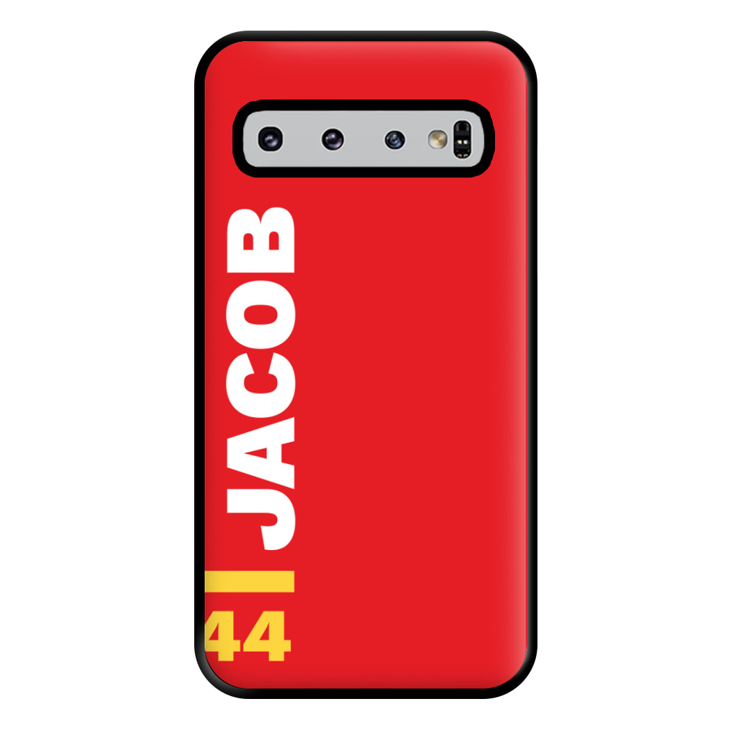 Personalised F1 Driver Red Phone Case for Galaxy S10 Plus